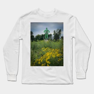 Jolly Green Giant Statue Long Sleeve T-Shirt